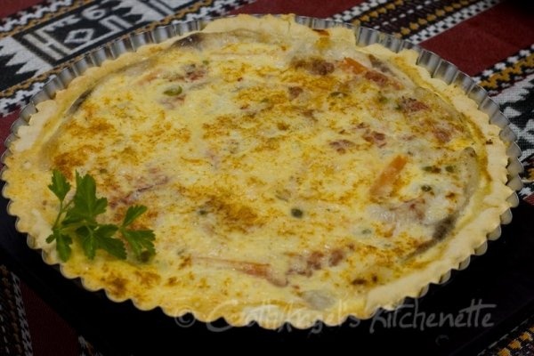 Quiche cu pangasius