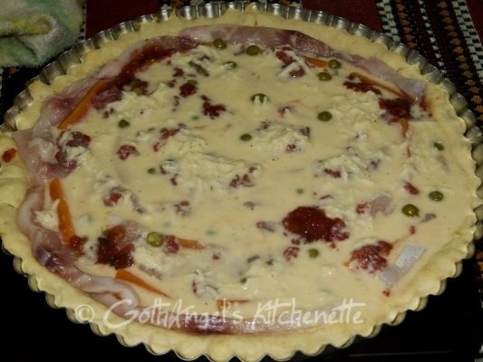 Quiche cu pangasius