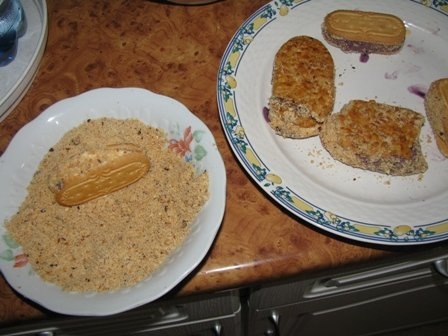 Biscuiti sandwich cu inghetata