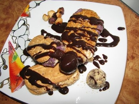 Biscuiti sandwich cu inghetata