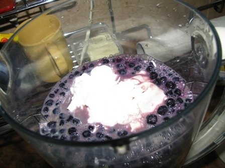 Inghetata de afine si iaurt