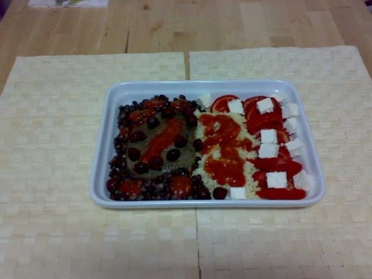 Friptura la cuptor cu fasole Azuki si cus-cus