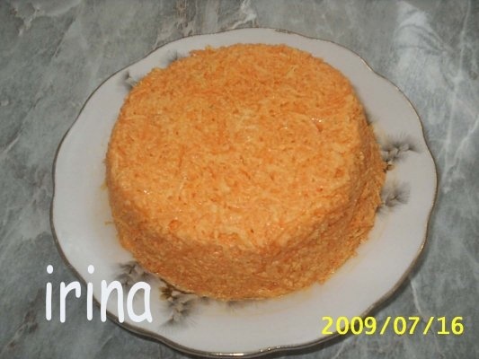 Salata de morcov cu maioneza si usturoi