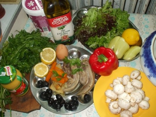 Limba cu sos picant si ciuperci