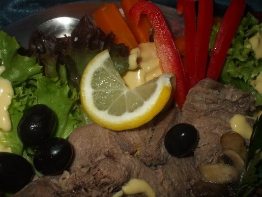 Limba cu sos picant si ciuperci