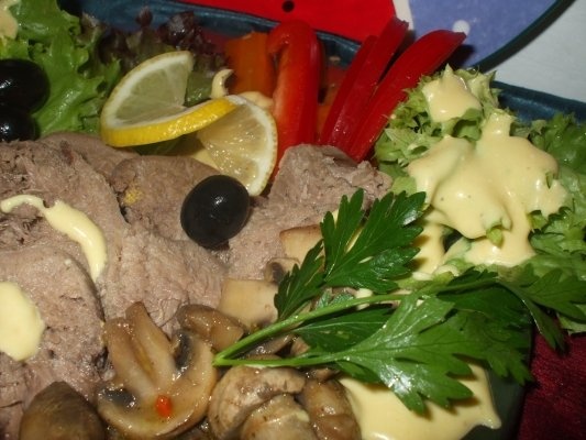 Limba cu sos picant si ciuperci