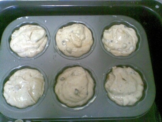 Briose cu afine si visine