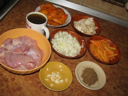 Tocanita de pui cu caise