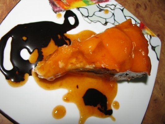 Prajitura din gris cu caise