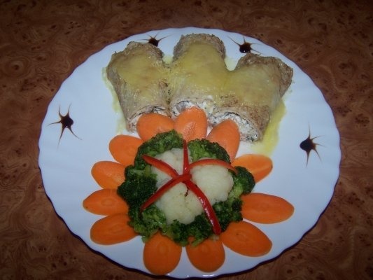 Clatite cu pui cu sote de legume (Irezistibil !!!)