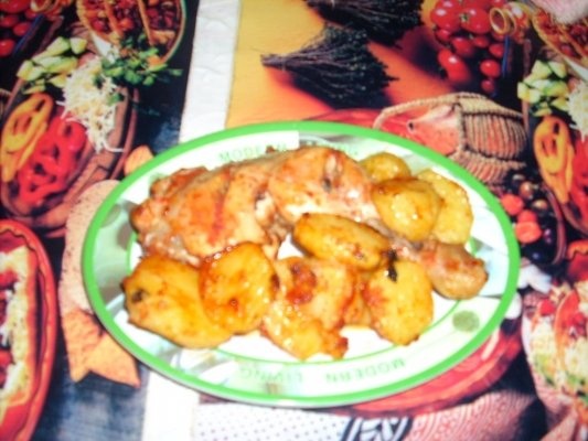 Pulpe de pui la cuptor cu cartofi