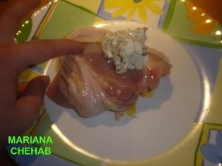 Solduri de gaina cu rozmarin si cu cascaval Filadelfia