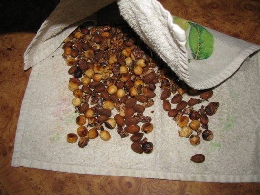 Alune si stafide in miere cu rom