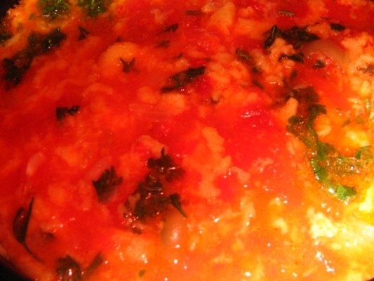 SUPA DE ROSII CU TAITEI TURNATI