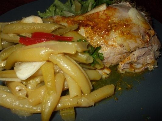 Ciolan rasol cu fasole verde natur