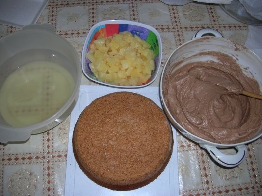 Tort cu crema de cacao