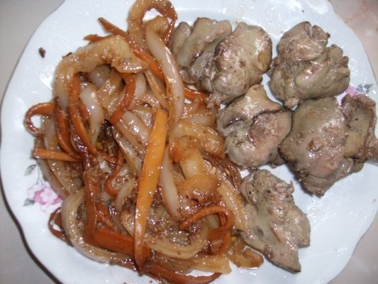 Ficatei de pasare cu legume