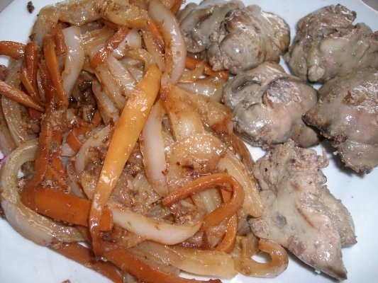 Ficatei de pasare cu legume