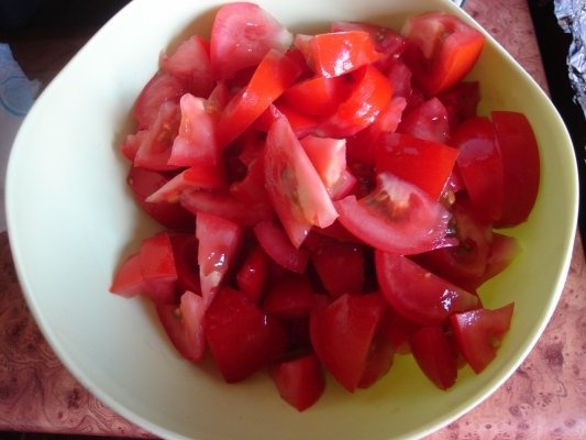 Ardei copti cu rosii