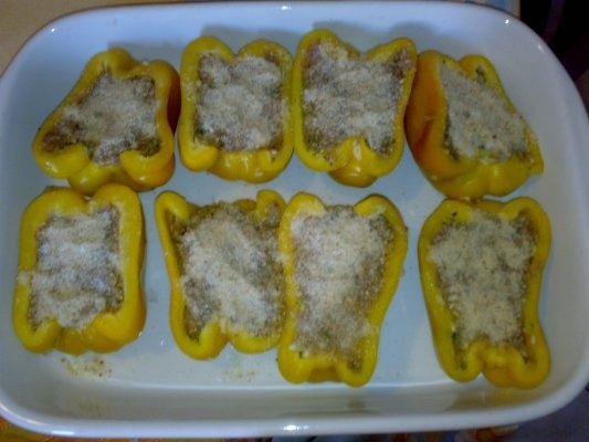 Ardei gratinati la cuptor