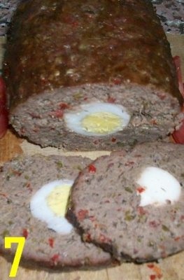 FILE VIENEZ(rulada din chiftea, umpluta cu oua fierte)