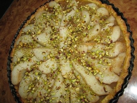 Prajitura cu pere si fistic