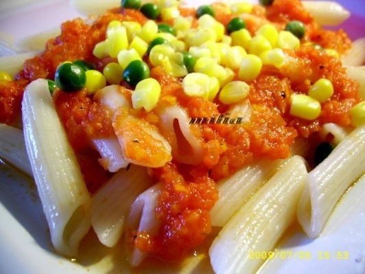 Penne Rigati cu legume