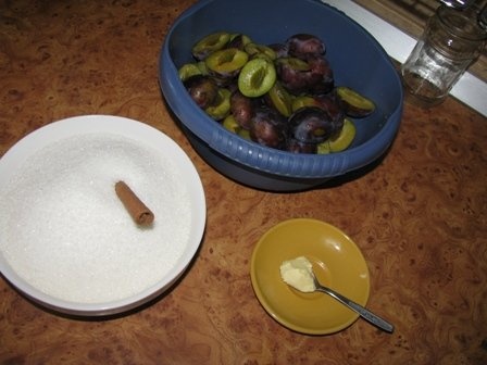 Gem de prune aromat cu scortisoara