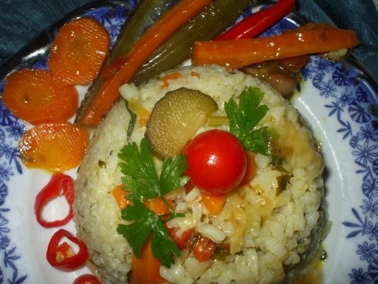 Pilaf de orez cu legume