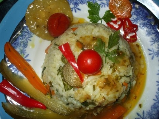 Pilaf de orez cu legume
