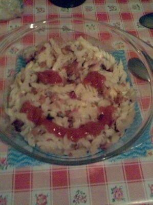 Fusilli cu costita si sunca