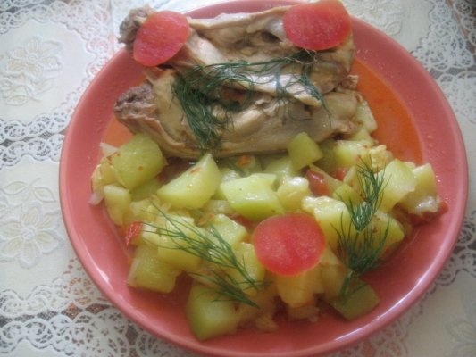 Papricas de pui cu dovlecel