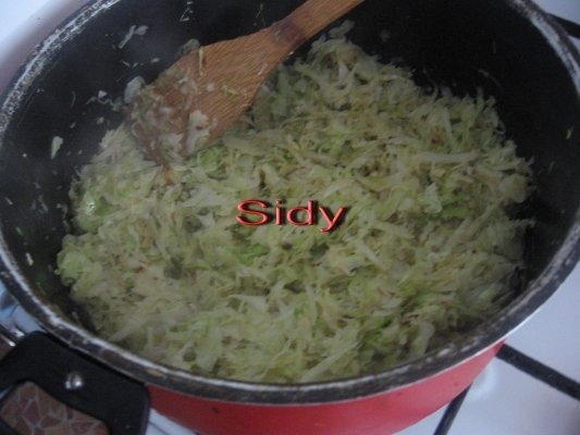 Taitei cu  varza si piper