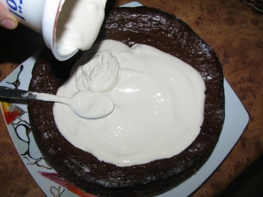 Tort de branza cu ciocolata si cappuccino