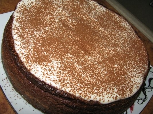 Tort de branza cu ciocolata si cappuccino