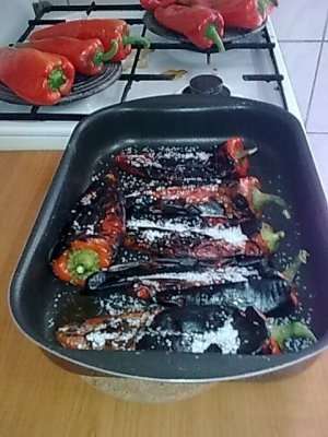 Salata de ardei capia copt