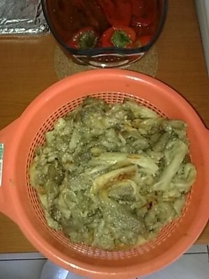 Salata de vinete cu ardei capia tocat in salata