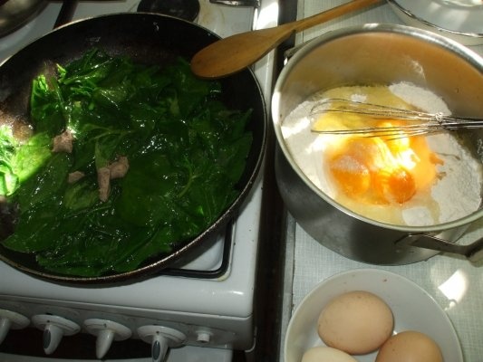 Limba rasol si rulouri cu spanac si oua fierte