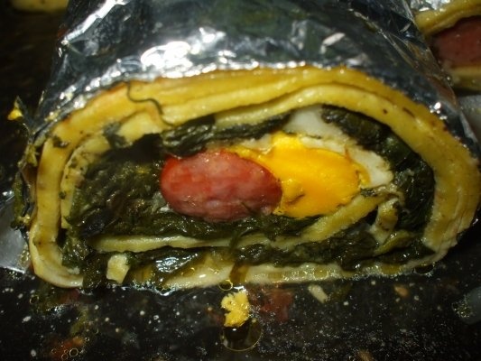 Limba rasol si rulouri cu spanac si oua fierte