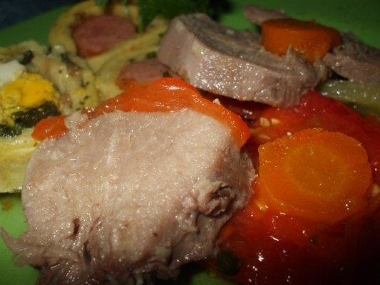 Limba rasol si rulouri cu spanac si oua fierte