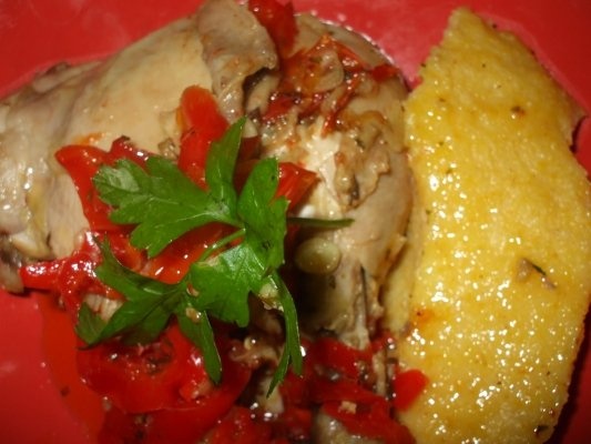 Friptura de pui  inabusita cu mamaliguta