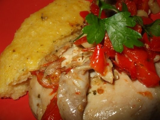 Friptura de pui  inabusita cu mamaliguta