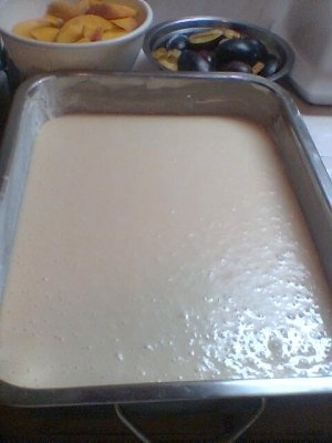 TARTA CU PIERSICI SI PRUNE