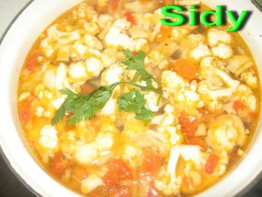 Ciorba de conopida cu mazare