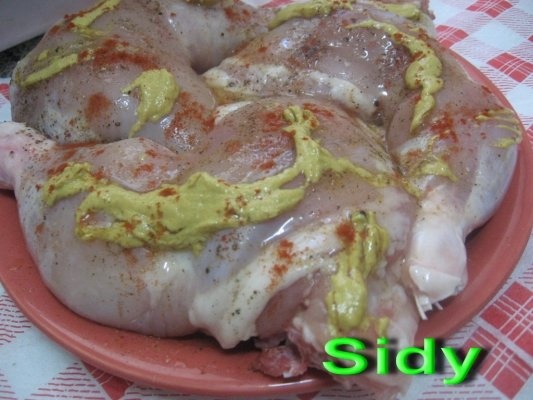 Pui rustic cu cartofi , la vas roman