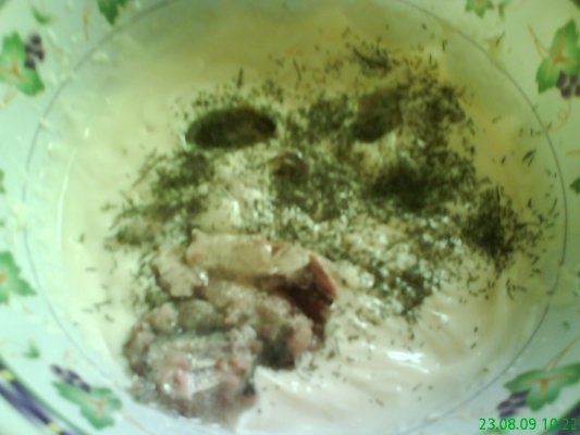 Pastă de peşte cu maioneză