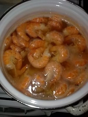 Cozi de creveti cu garnitura de orez