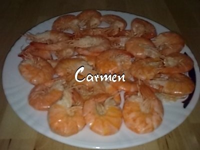 Cozi de creveti cu garnitura de orez