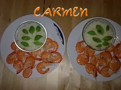 Cozi de creveti cu garnitura de orez