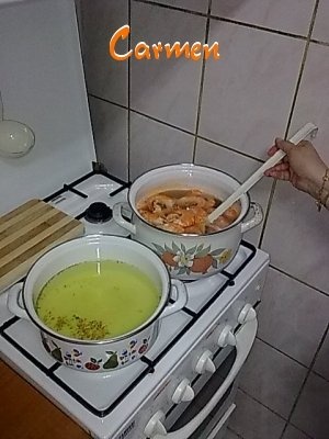 Cozi de creveti cu garnitura de orez